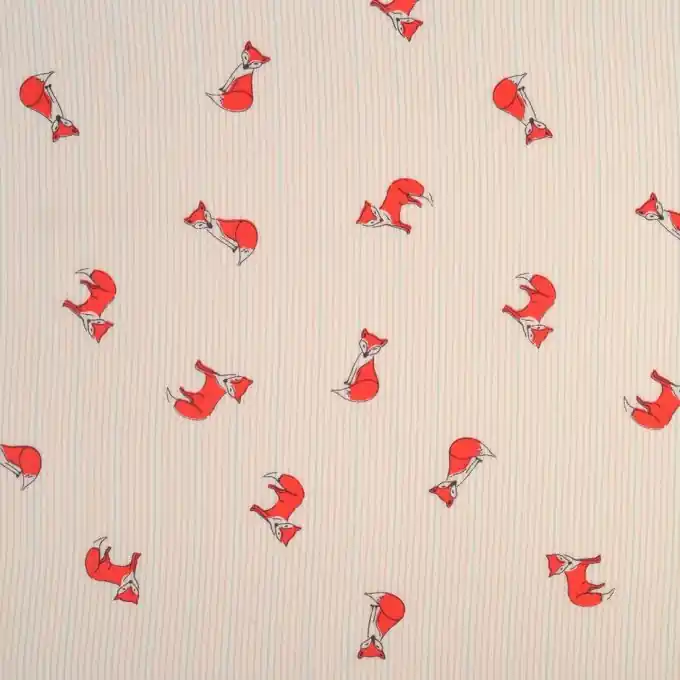 Stoff aus Viskose Fuchs orange Preisknaller