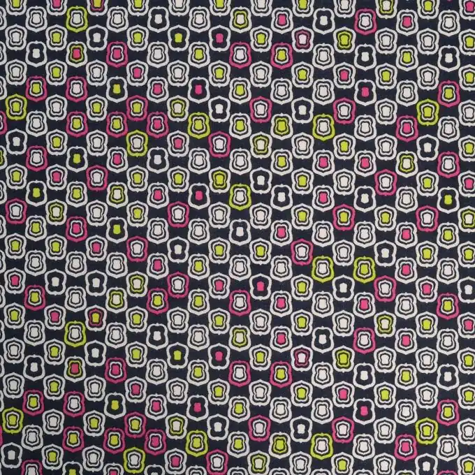 Popeline Baumwolle Wax fluo dunkelblau Direktkauf