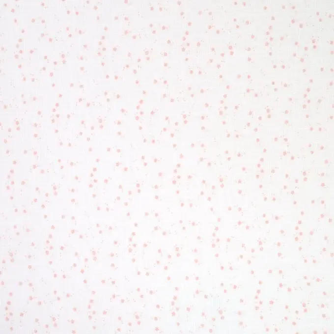 Leinenstoff Punkte rosa Premium