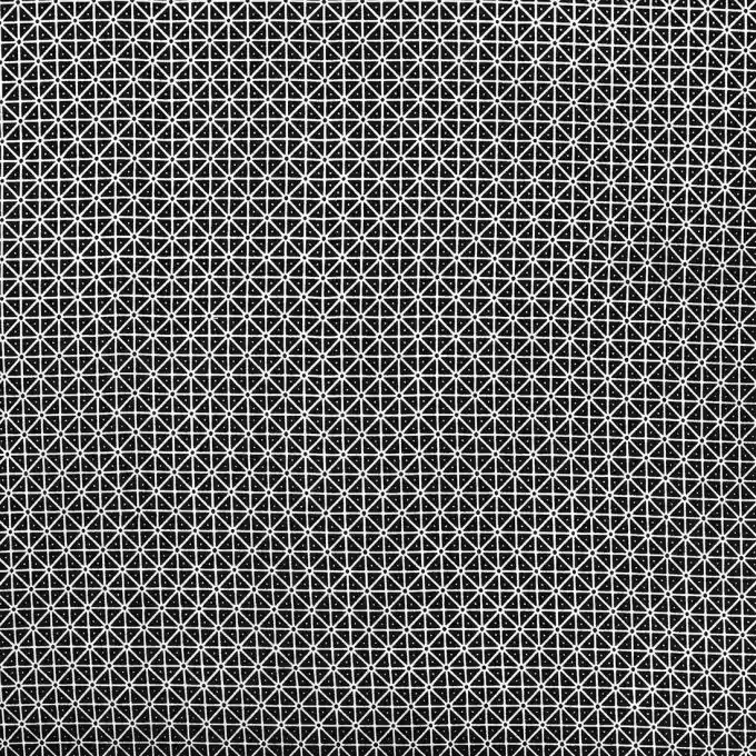 Popeline Baumwolle geometrisch gemustert Schwarz Kracherpreis