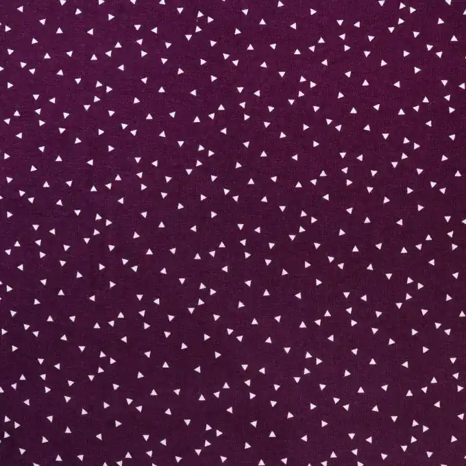 Solange Der Vorrat Reicht Strickstoff Baumwolle Dreieck violet