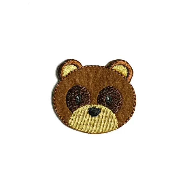 Thermoklebende Verzierung Bärenkopf braun Saisonangebot