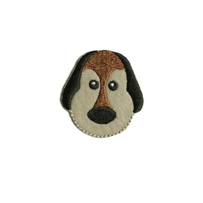 Im Trend Bügelbild Hund braun schwarz