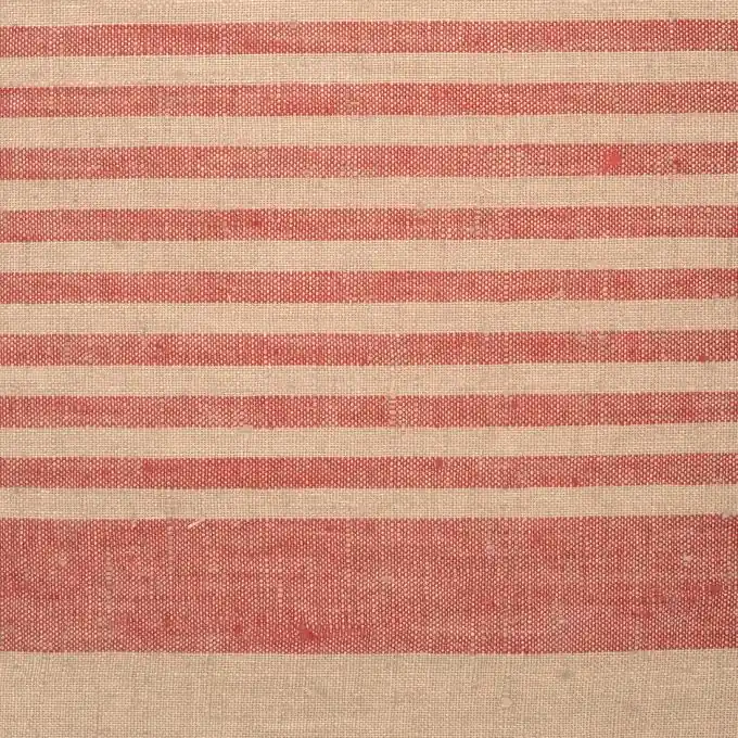 Nur Für Kurze Zeit Stoff für Geschirrtücher gestreift Leinen rot