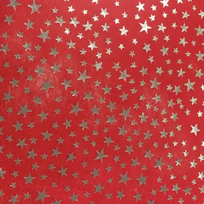 Vliesstoff Rot/ Sterne Preisknaller