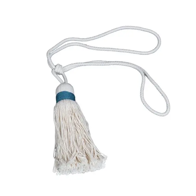 Raffhalter Krodel großer Pompon blau Highlight