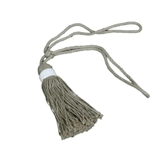 Sale Raffhalter Krodel großer Pompon flachsfarben