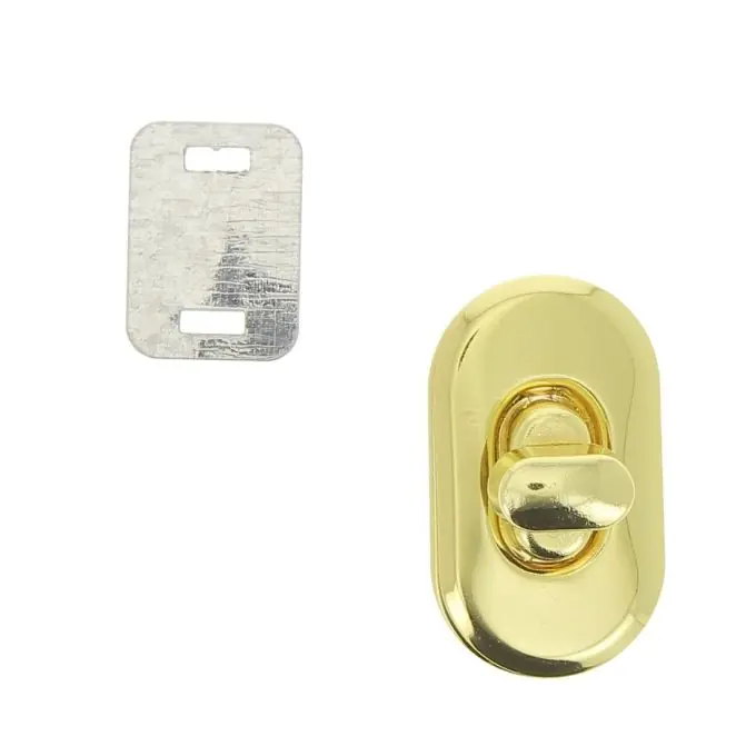 Markenprodukt Goldener drehbarer Metallverschluss 37 mm