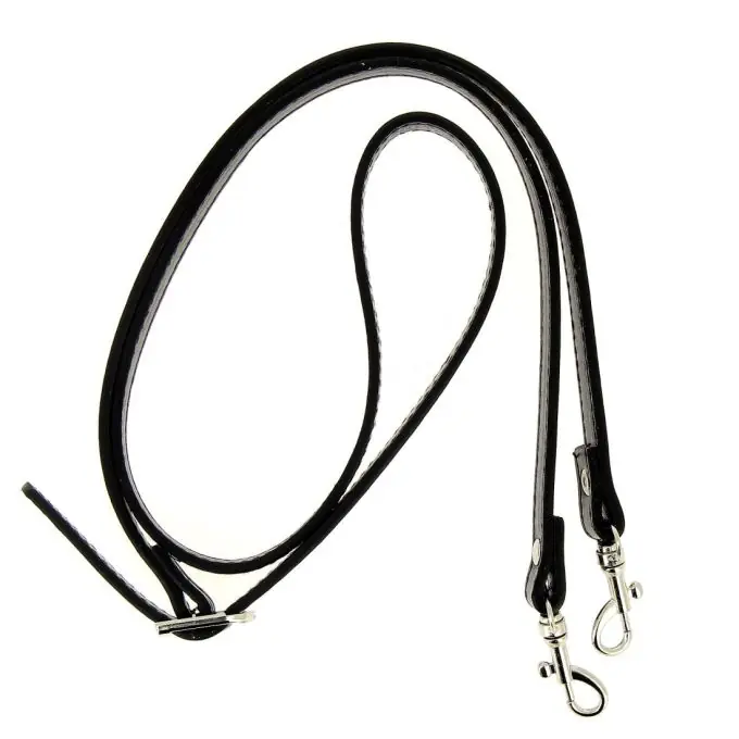 Schwarzer Henkel aus Kunstleder mit Karabinerhaken 110 cm Nur Für Kurze Zeit