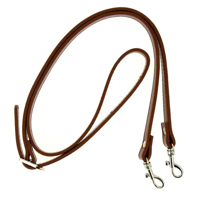 Brauner Henkel aus Kunstleder mit Karabinerhaken 110 cm Saisonangebot