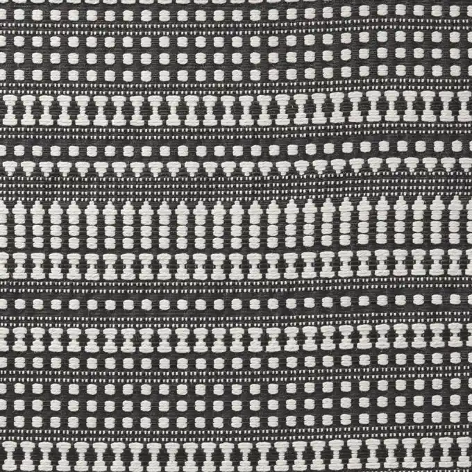 Schwarz Jacquard-Stoff 147cm Breit Neu