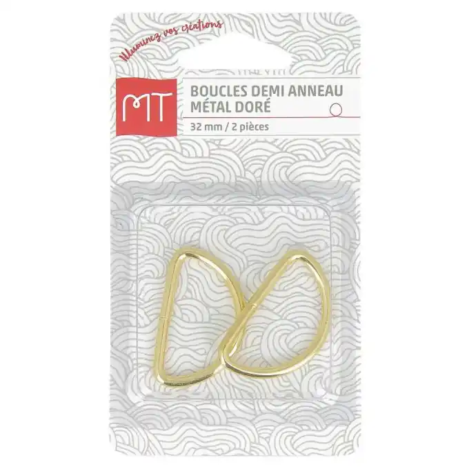 Goldene Halbringschnallen 32 mm Sonderaktion