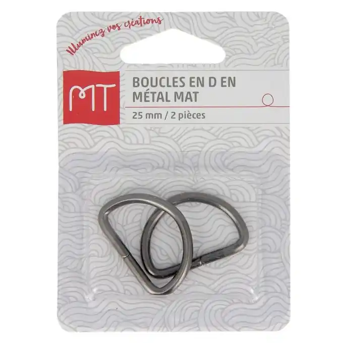 Gratis Versand Halbring-Schnallen aus Metall 25 mm