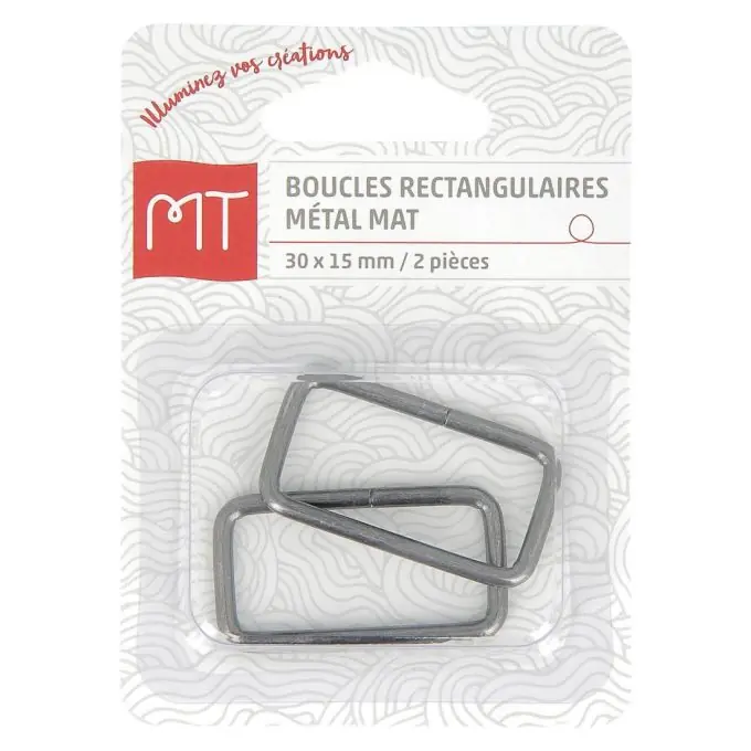 Finale Aktion Rechteckige Schnallen aus Metall 30 mm