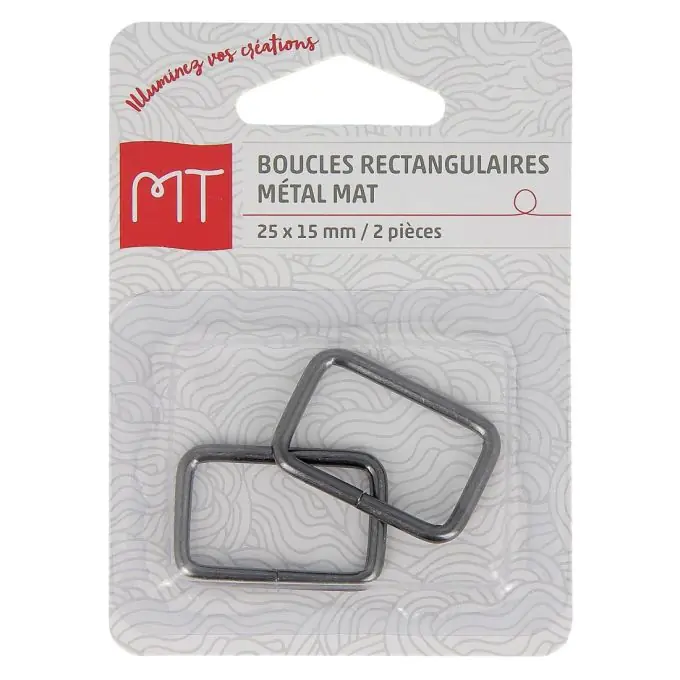 Finale Aktion Rechteckige Schnallen aus Metall 25 mm