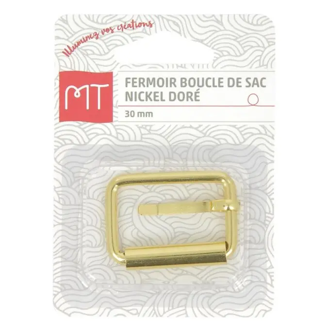 Goldener Schnallenverschluss für Taschen 30 mm Abverkauf