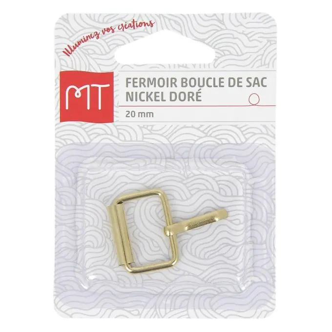 Goldener Schnallenverschluss für Taschen 20 mm Hochwertig
