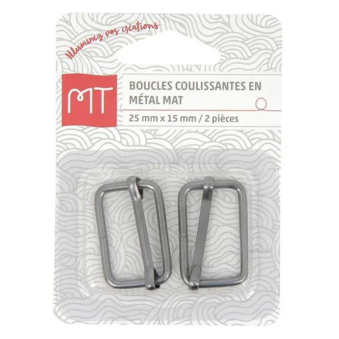 Verstellbare Schnallen mit Metallschieber 25 mm Gleich Bestellen