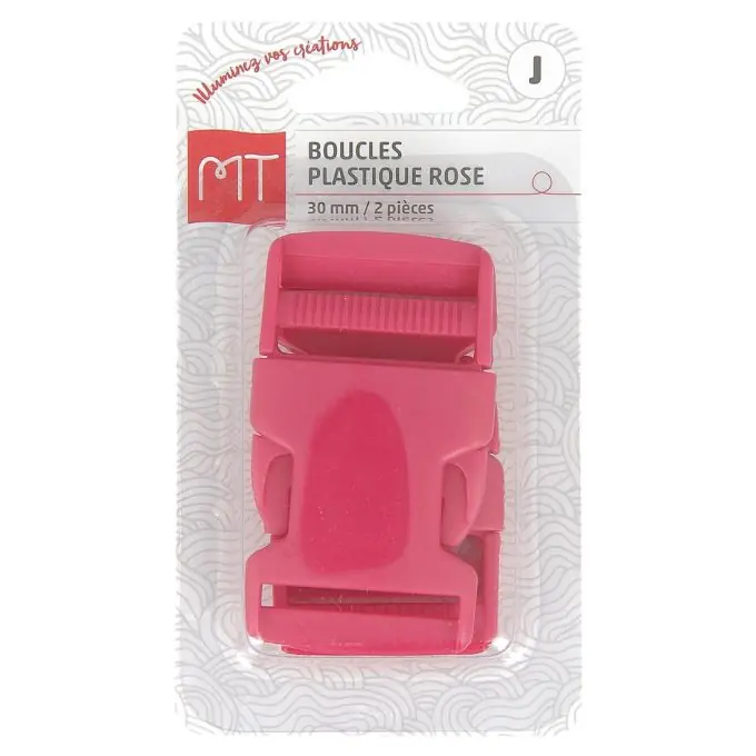 Super-Preis Rosa Schnellverschlussschnallen aus Kunststoff 30 mm