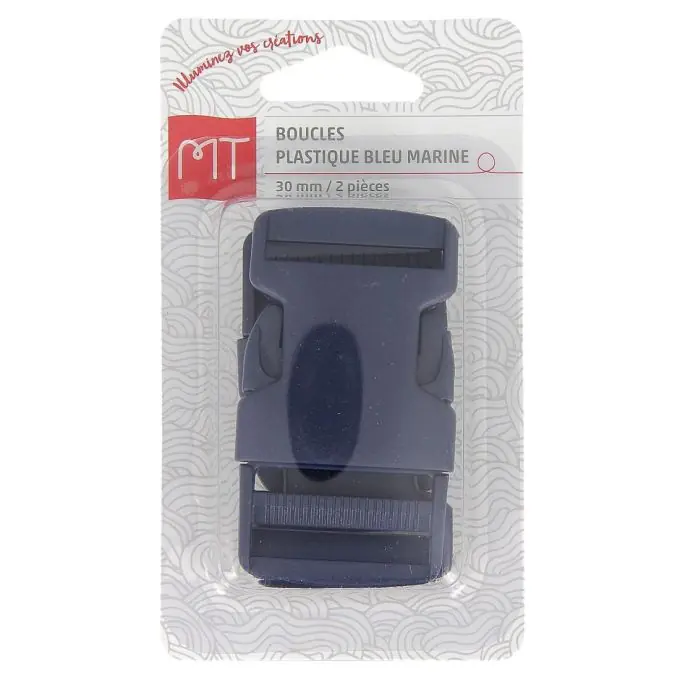 Marineblaue Schnellverschlussschnallen aus Kunststoff 30 mm Kostenloser Rückversand