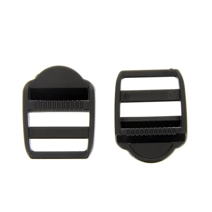 Schwarze, verstellbare Schnallen aus Plastik 25 mm Billig