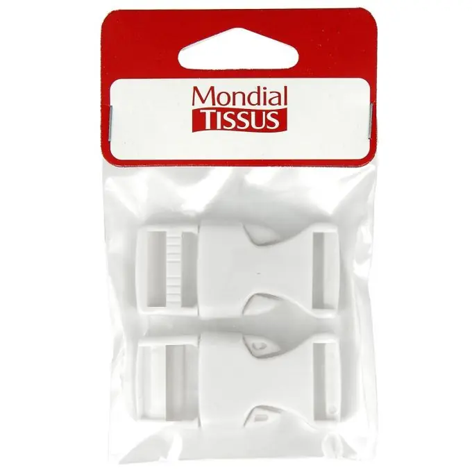 Nur Heute Weiße Schnellverschlussschnallen aus Kunststoff 20 mm