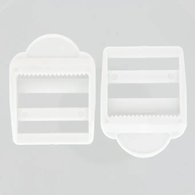 Weiße, verstellbare Schnallen aus Plastik 32 mm Begrenztes Angebot
