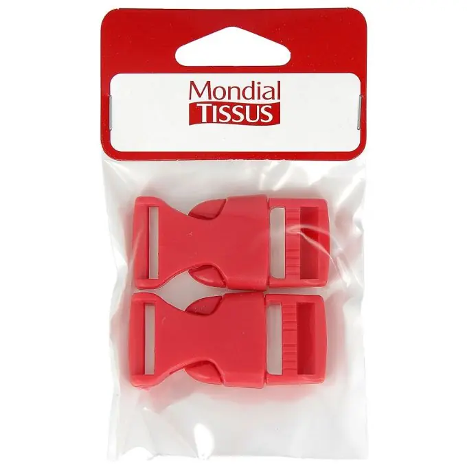 Rote Schnellverschlussschnallen aus Kunststoff 20 mm Nur Heute