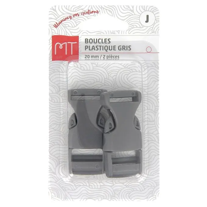 Graue Schnellverschlussschnallen aus Kunststoff 20 mm Limited Edition