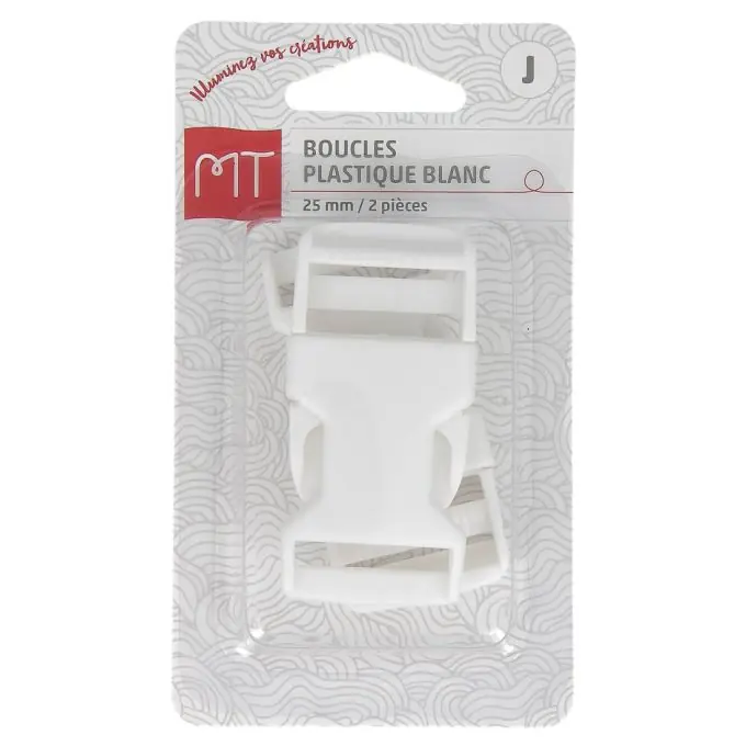 Meistverkauft Weiße Schnellverschlussschnallen aus Kunststoff 25 mm