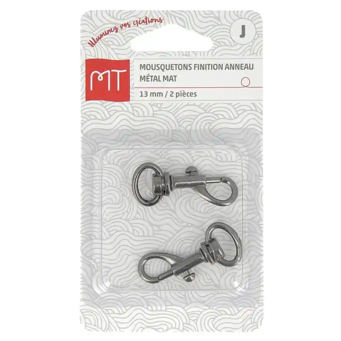 Gratis Versand Metallener Karabinerhaken mit Ringende 13 mm