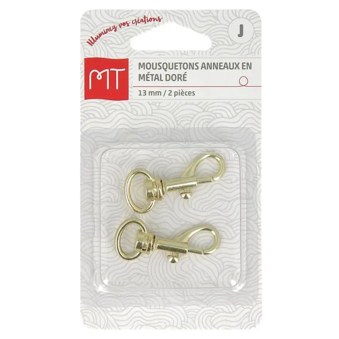 Top-Qualität Goldener Karabinerhaken mit Ringende 13 mm