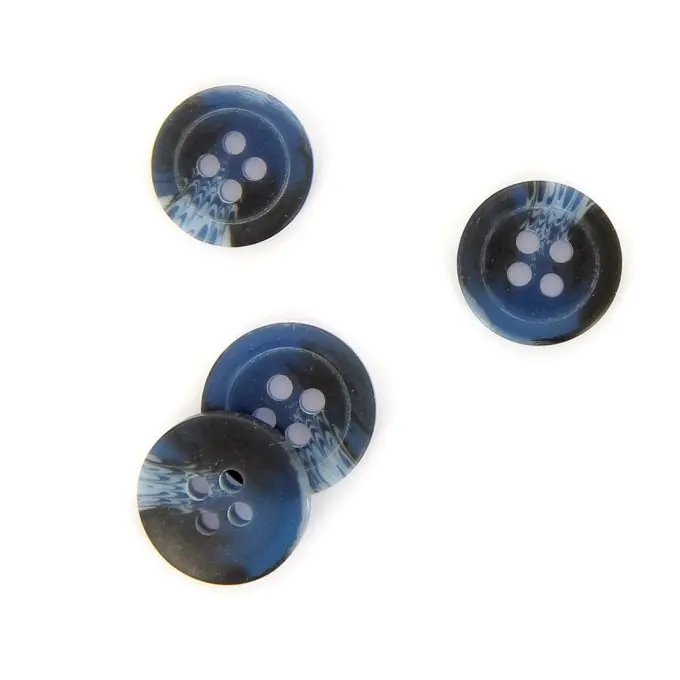 Marmorierte Knöpfe blau 28 mm Neuheit