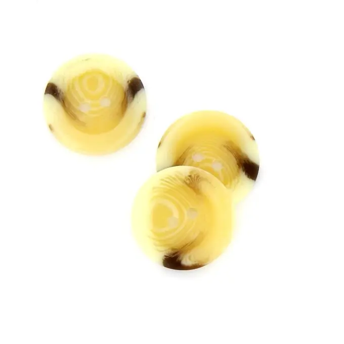 Marmorierte Knöpfe hellbeige 19 mm – Set mit 3 Neue Ware