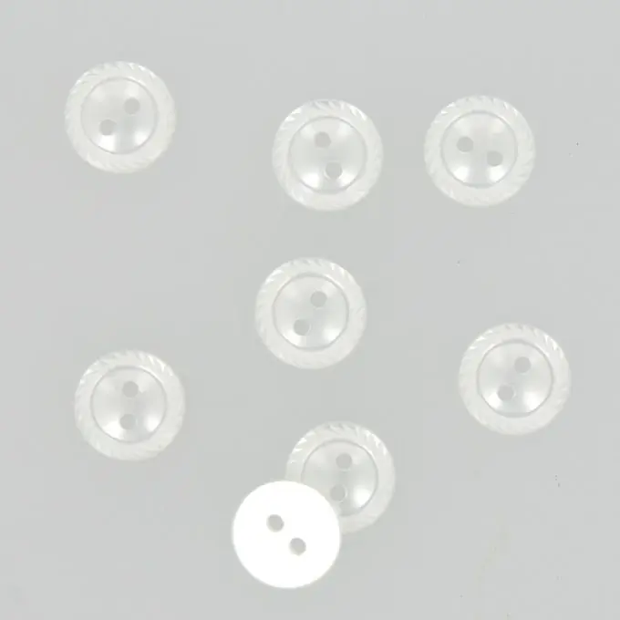 Sichere Zahlung Knöpfe mit ziselierten Rändern weiß 14 mm