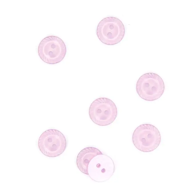 Knöpfe mit ziselierten Rändern rosa-lila 14 mm Mengenrabatt