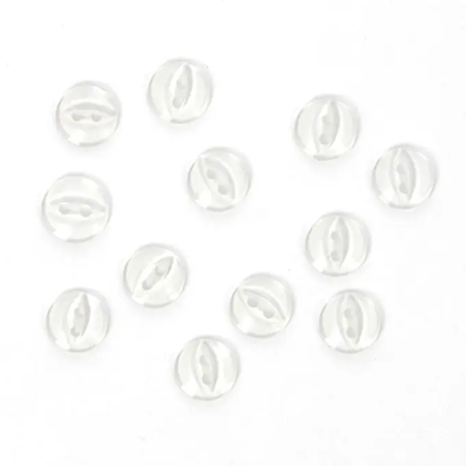 Kostenloser Rückversand Knöpfe rund transparent 10 mm