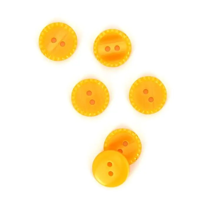 Knöpfe mit punktierten Rändern orange15 mm Bestseller