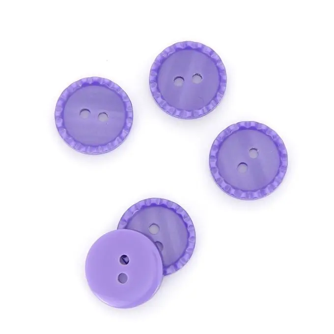 Knöpfe mit punktierten Rändern violett 18 mm Knallerangebot