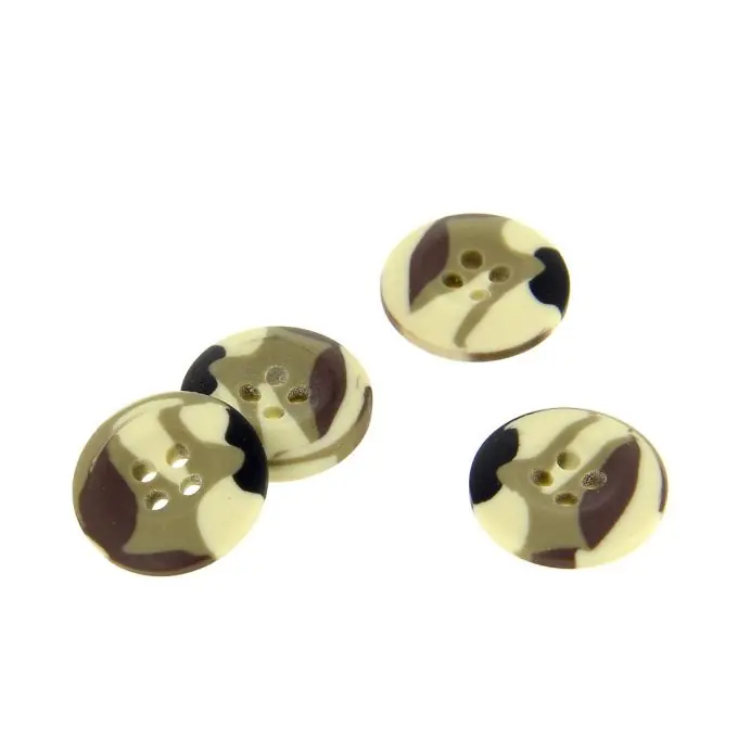 Knöpfe im Camouflage-Stil khaki 20 mm Schnäppchen