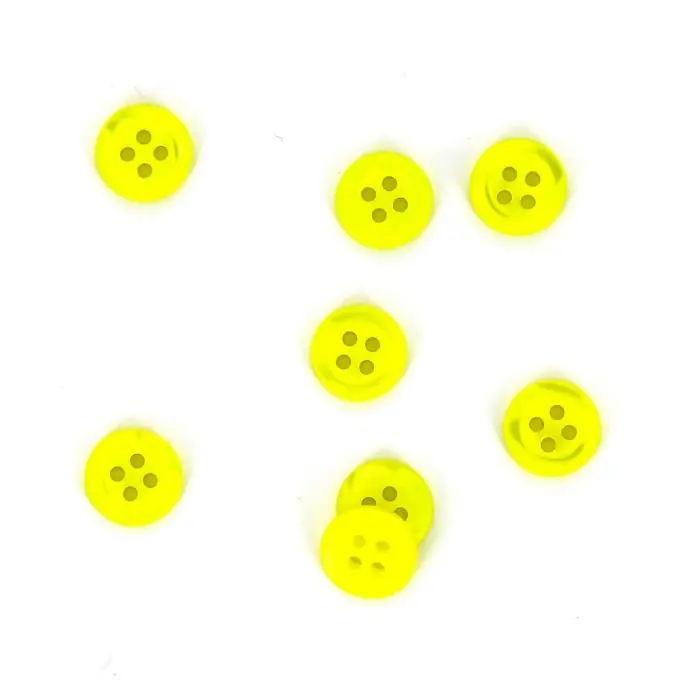 Knöpfe mit geschwungener Form gelb 11 mm Top-Preis