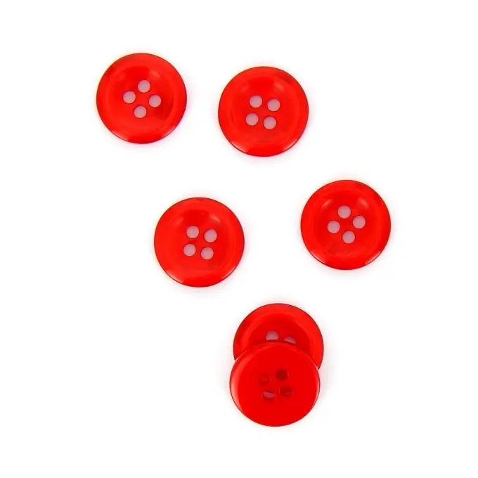 Online Kaufen Knöpfe mit geschwungener Form rot 15 mm