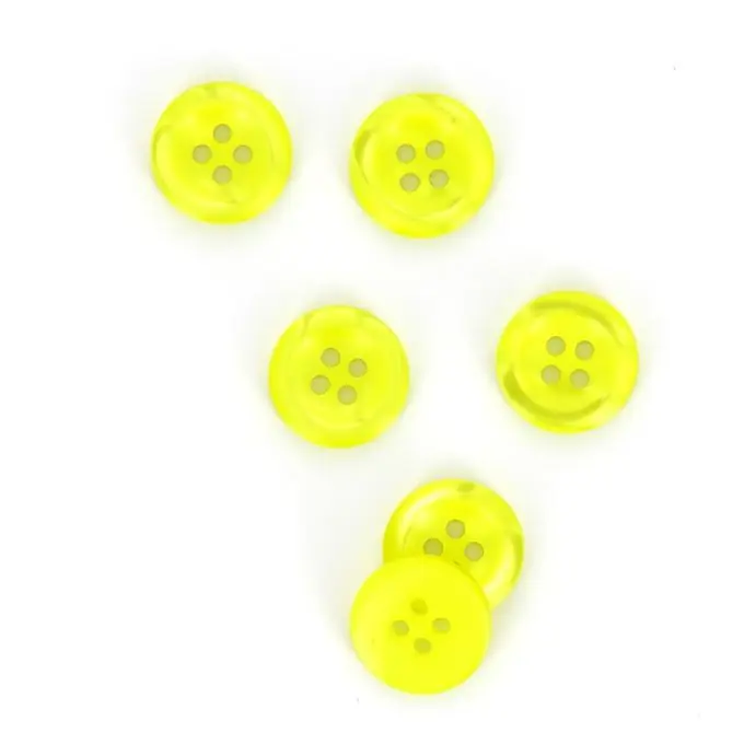 Top-Preis Knöpfe mit geschwungener Form gelb 15 mm