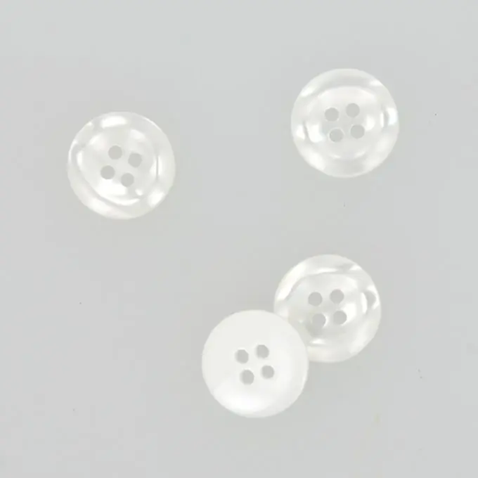 Knöpfe mit geschwungener Form weiß 18 mm Bestseller