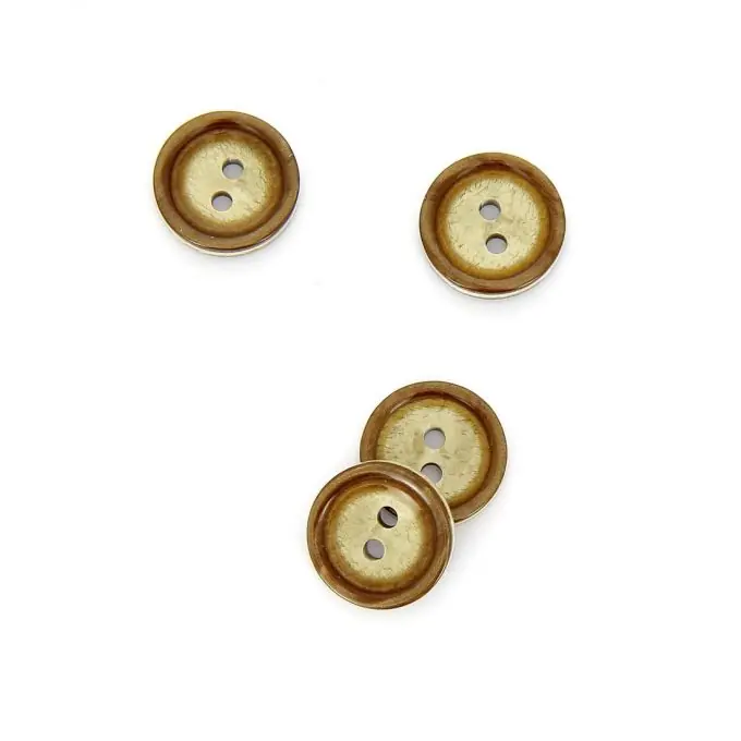 Knöpfe doppelter Kreis braun 15 mm Markenprodukt