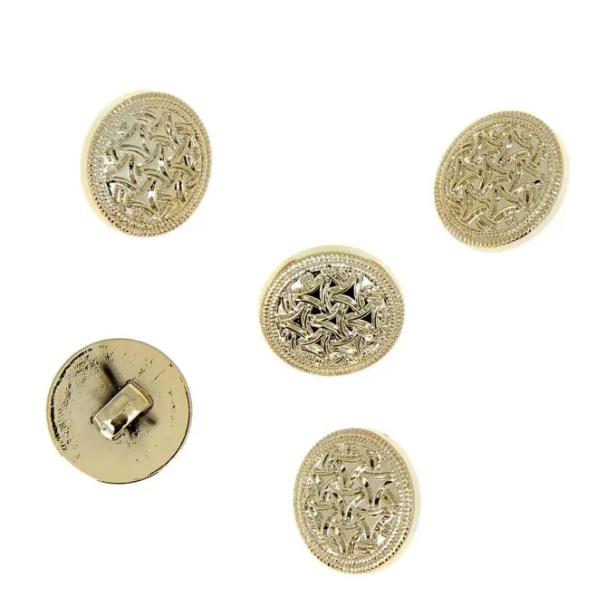 Vergoldete Metallknöpfe mit Stiel 15 mm Jetzt Zugreifen