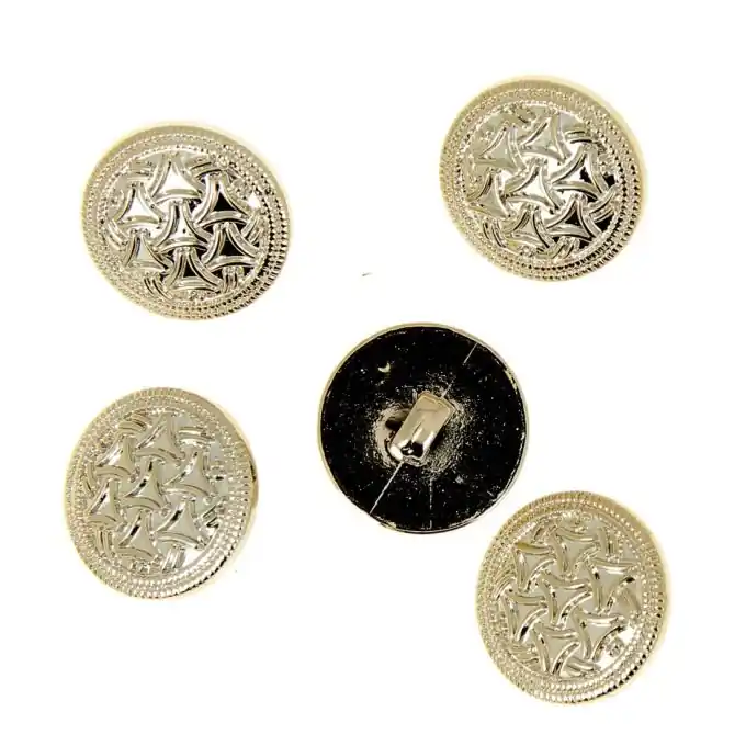 Neue Ware Vergoldete Metallknöpfe mit Stiel 18 mm