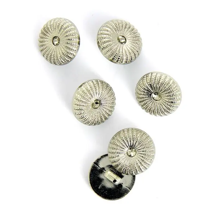 Rabatt Silberne Manschettenknöpfe mit Stiel 18 mm