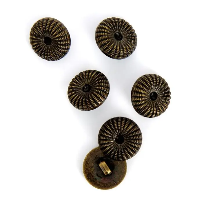 Bronzefarbene Manschettenknöpfe mit Stiel 18 mm Rabatt