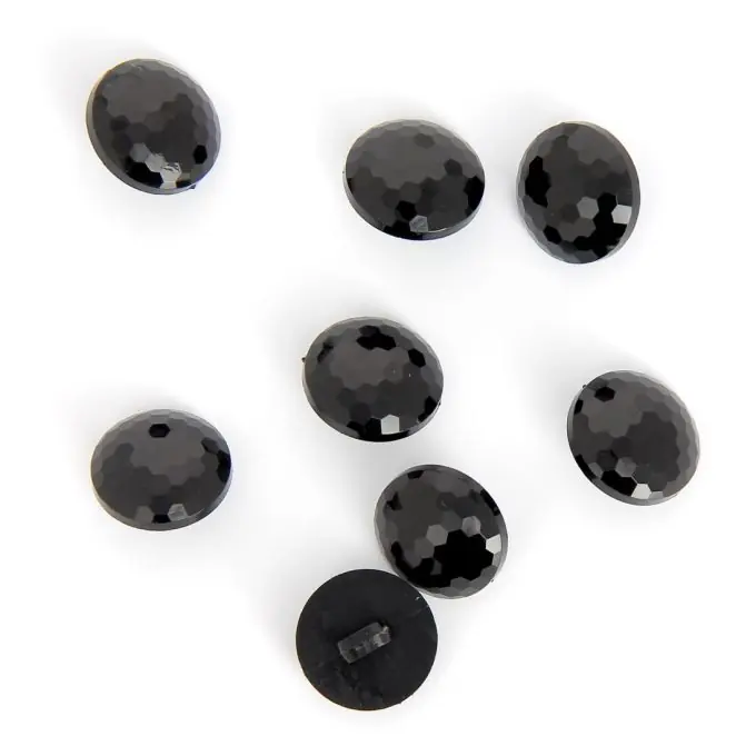 Knöpfe Diamant schwarz 15 mm Finale Aktion